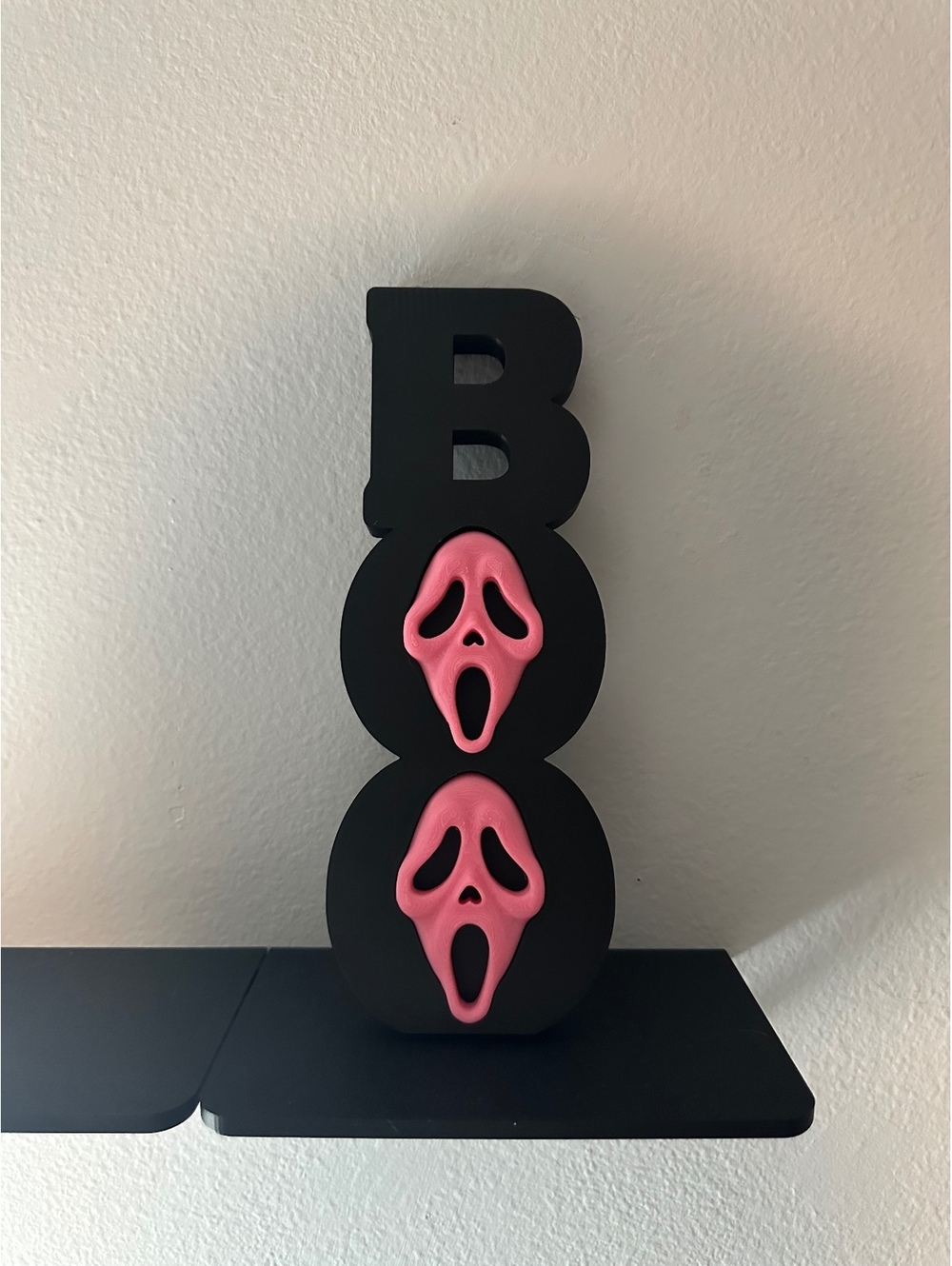 Ghost face BOO sign! PINK!